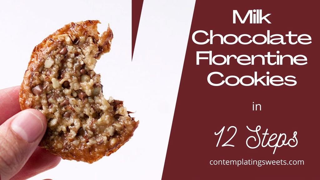 'Video thumbnail for Milk Chocolate Florentine Cookie Recipe'