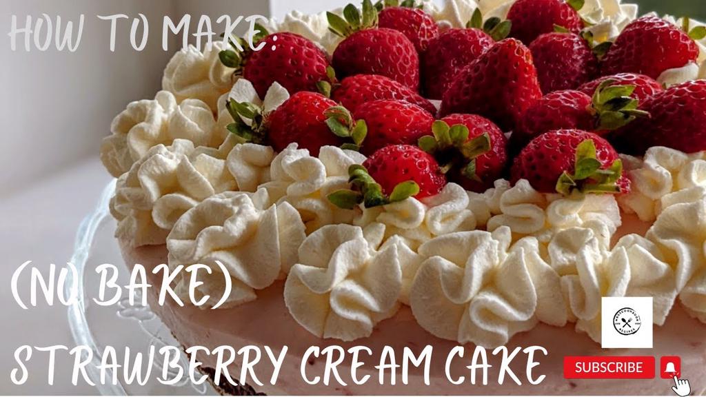 'Video thumbnail for SUPER EASY NO-BAKE Strawberry Cheesecake | Better than Bakery'